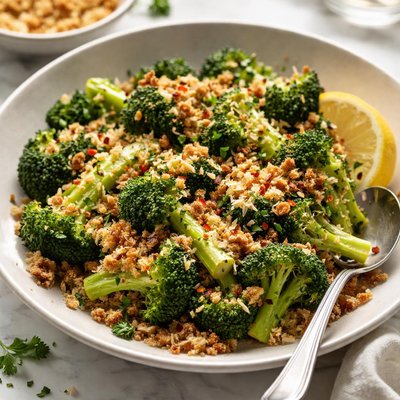 Image of Sauteed Broccoli with Toasted Bread Crumbs