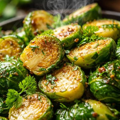 Image of Sauteed Brussels Sprouts with Chervil