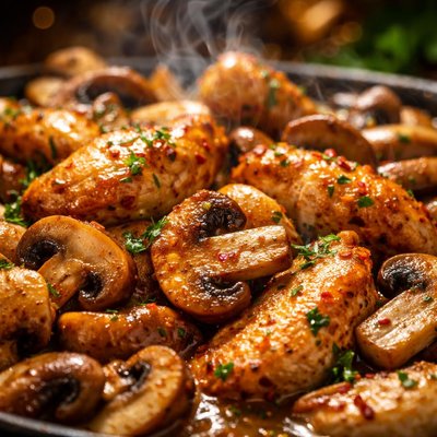 Image of Sauteed Chicken Mushrooms
