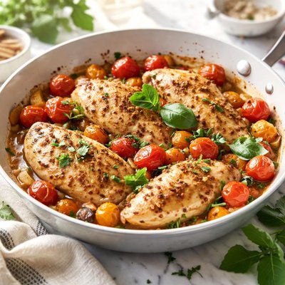 Image of Sauteed Chicken with Cherry Tomatoes