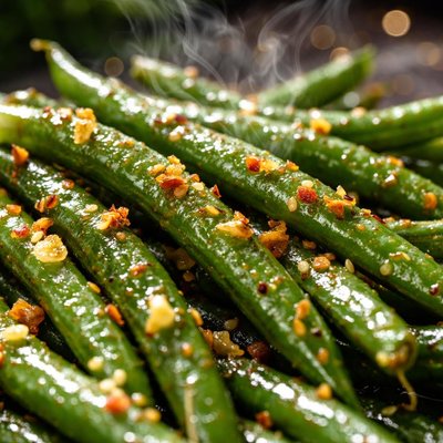 Image of Sauteed Garlic Glazed Green Beans