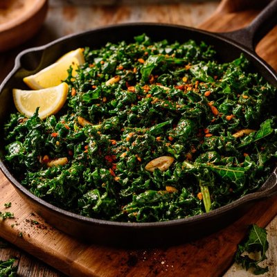 Image of Sauteed Kale with Smoked Paprika