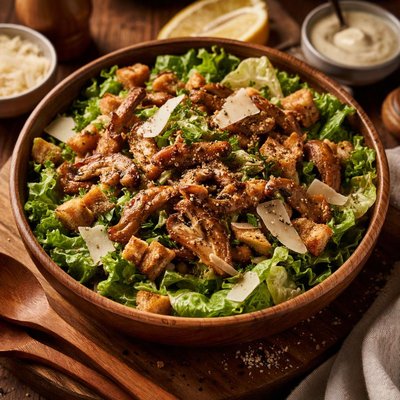 Image of Sauteed Oyster Mushroom Caesar Salad