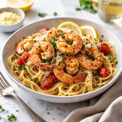 Image of Sauteed Shrimp and Pasta