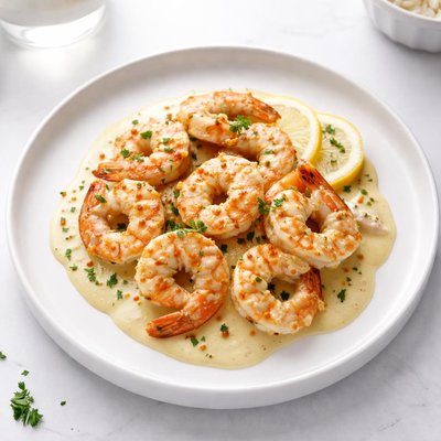 Image of Sauteed Shrimp with Chardonnay Dijon Cream Sauce