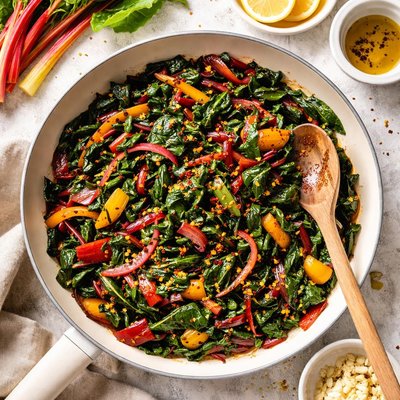Image of Sauteed Swiss Chard with Onions