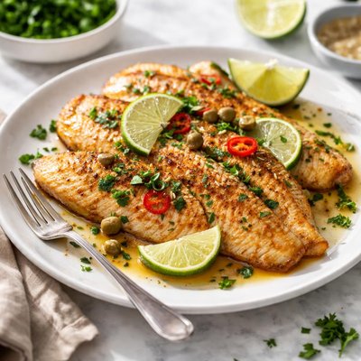 Image of Sauteed Tilapia Fillets with Lime