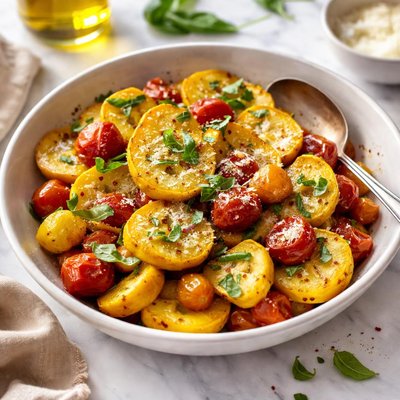 Image of Sauteed Yellow Squash and Tomatoes