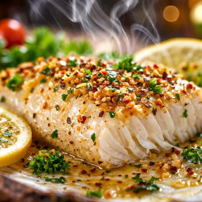 Image of Savory Baked White Fish