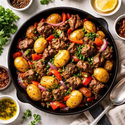 Image of Carne de res y papas saladas al estilo paleo