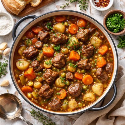 Image of Savory Beef and Vegetable Stew