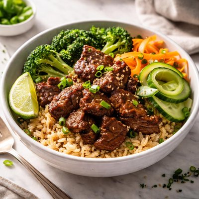 Image of Cuenco vegetariano sabroso de carne