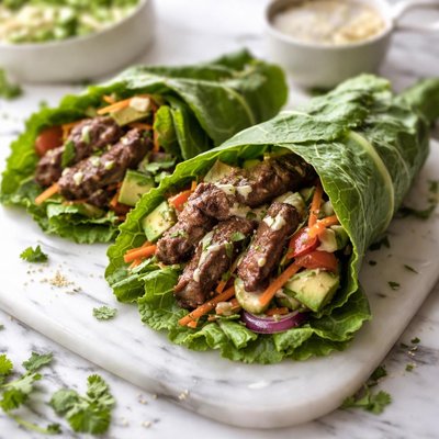 Image of Wrap de carne sabroso bajo en sodio.