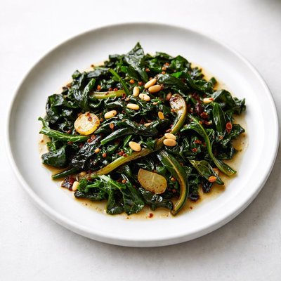 Image of Whole30 Savory Braised Greens