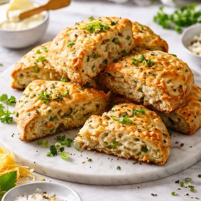Image of Savory Cheese and Green Onion Scones