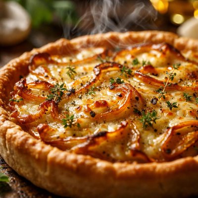 Image of Savory Cheesy Onion Tart