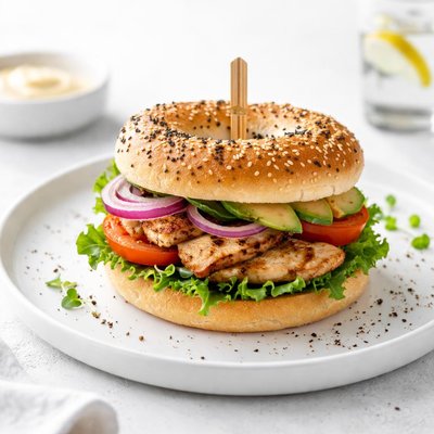 Image of Whole30 Savory Chicken Bagel Sandwich