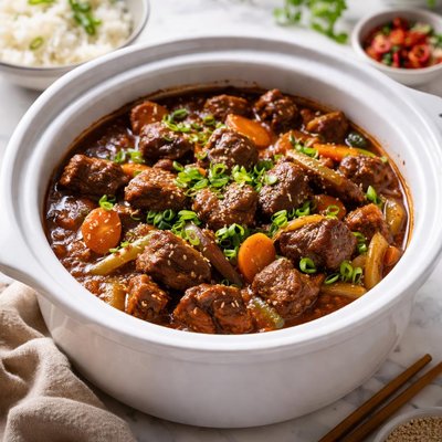 Image of Savory Chinese Beef Crock Pot
