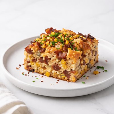 Image of Savory Corn and Bacon Bread Pudding Rsc
