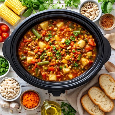 Image of Savory Crock Pot Garden Stew