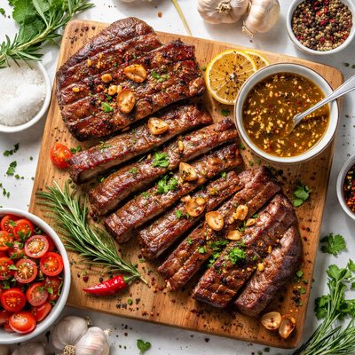 Image of Savory Garlic Marinated Steak