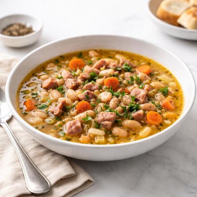 Image of Savory Ham and Bean Soup