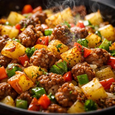 Image of Savory Hash with Sausage