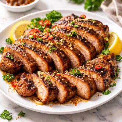 Image of Cerdo marinado salado sin lácteos