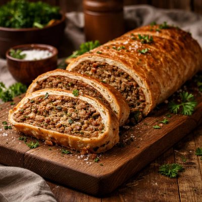Image of Vegan Savory Meat Roll