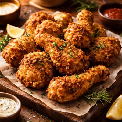 Image of Savory Oven Fried Chicken