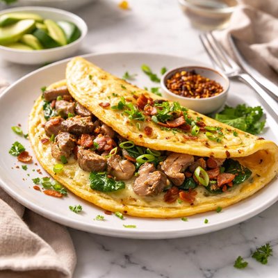 Image of Whole30 Savory Pork Omelette