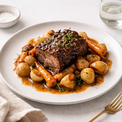 Image of Savory Pot Roast Harvest Vegetables