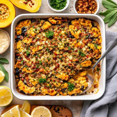 Image of Savory Winter Squash Casserole