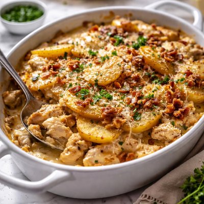 Image of Scalloped Chicken and Potatoes Elite