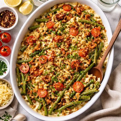 Image of Scalloped Creole Green Beans