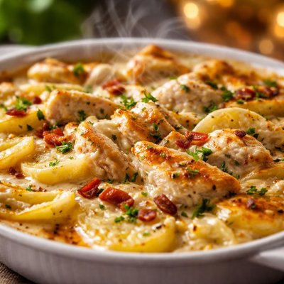 Image of Scalloped Potatoes Chicken Supper