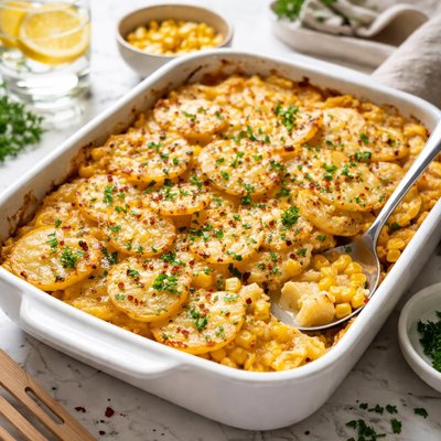Image of Scalloped Potatoes Corn Casserole