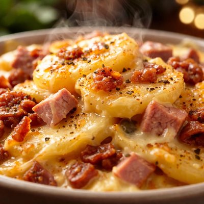 Image of Scalloped Potatoes W Ham Bacon