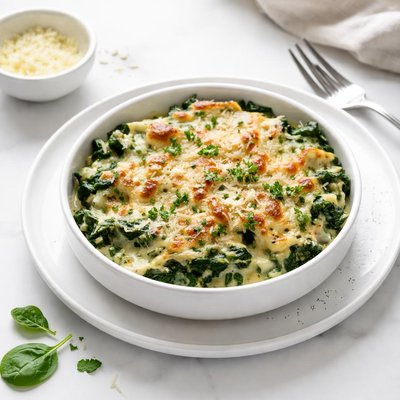 Image of Scalloped Spinach Casserole