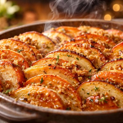 Image of Scalloped Yams and Apples