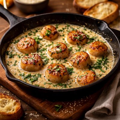 Image of Scallops in Cream Sauce