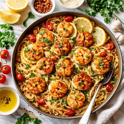 Image of Scallops Scampi Style