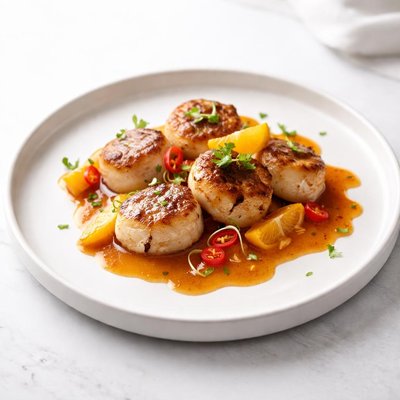 Image of Scallops with Chipotle Orange Sauce
