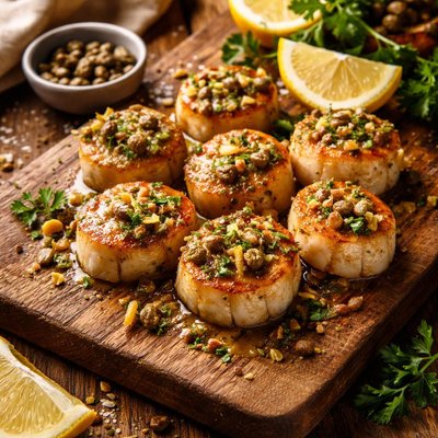 Image of Scallops with Lemon Capers