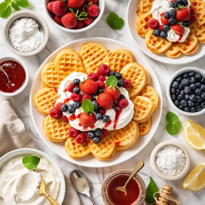 Image of Scandinavian Cream Waffles