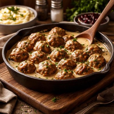 Image of Scandinavian Meatballs and Gravy