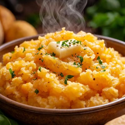 Image of Scandinavian Rotmos Side Dish with Rutabagas and Potatoes