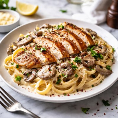 Image of Scarface Chicken Mushroom Alfredo