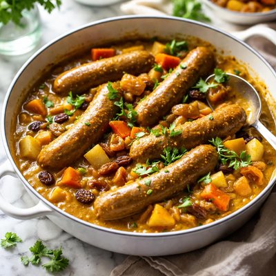 Image of Scarfies Fruited Curried Sausages