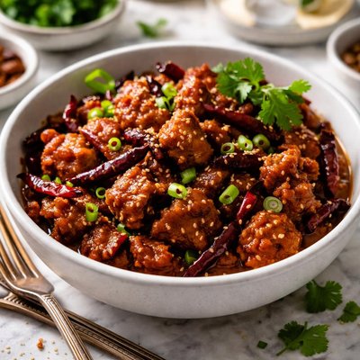 Image of Schezwan or Szechuan Spicy Hot Chicken